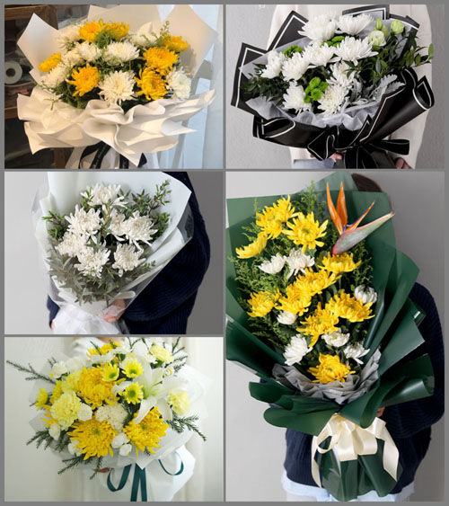 广东揭阳市普宁市广太镇仁美村白事花束代送